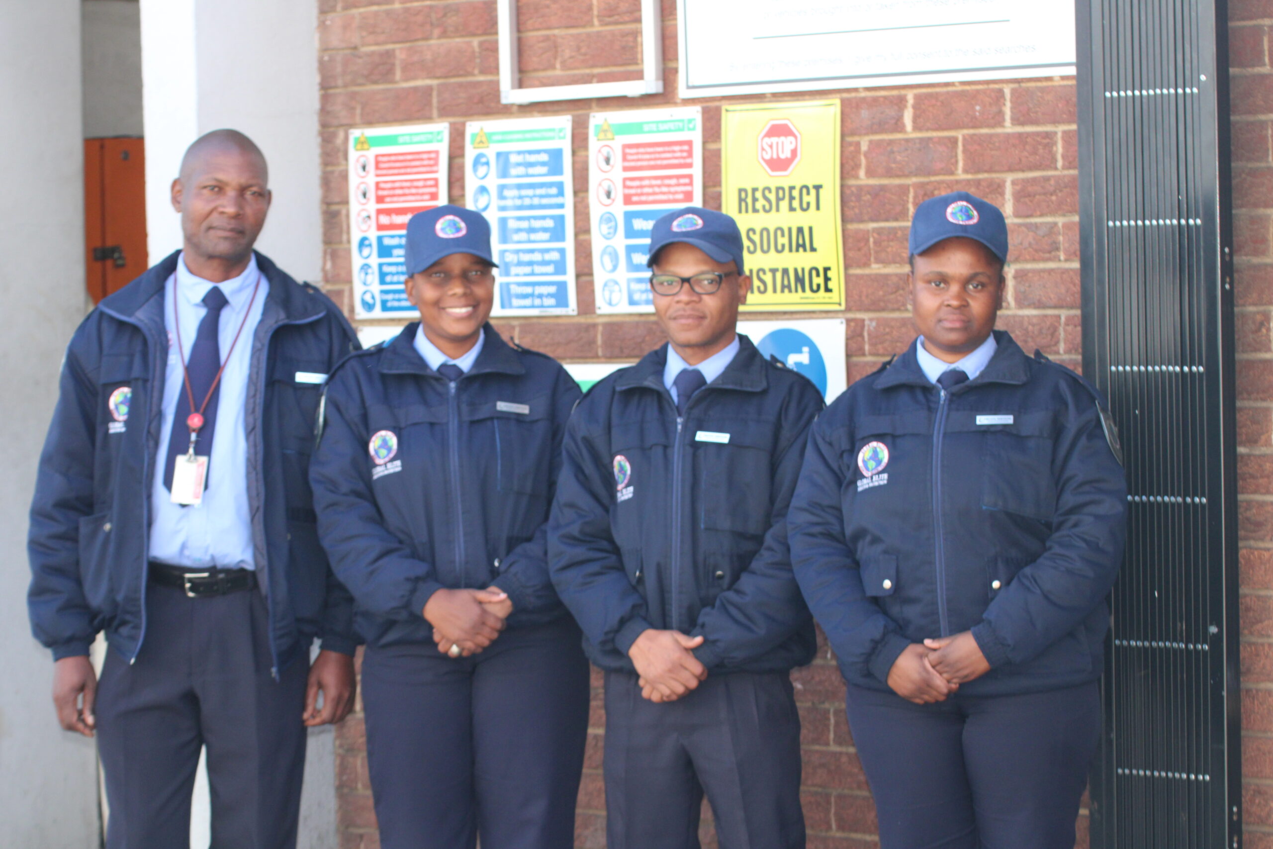 Security officers standing